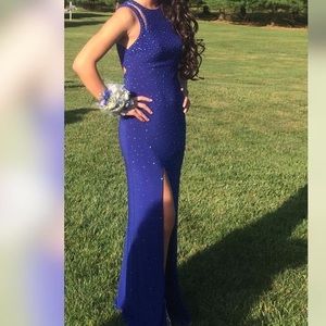 La Femme Embellished Prom Dress